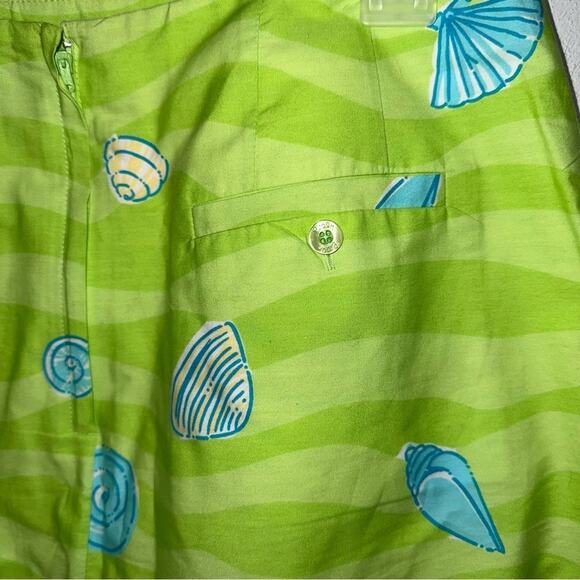 Lilly Pulitzer Early 2000s Low Tide Skirt in Green, Size 4 Petite - Picture 5 of 5